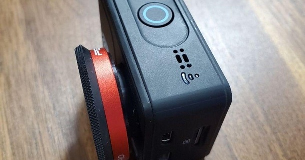 akaso v50 pro se - pgytech nd filter adapter dji megistas 3D Models Gadgets Photo & Video ndfilter actioncamera akasov50prose 3d print model - Mito3D