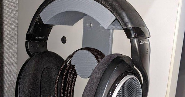 montable casque musique cintre supporter irritant 3D modèles gadgets l'audio écouteurs porte 3d print model - Mito3D