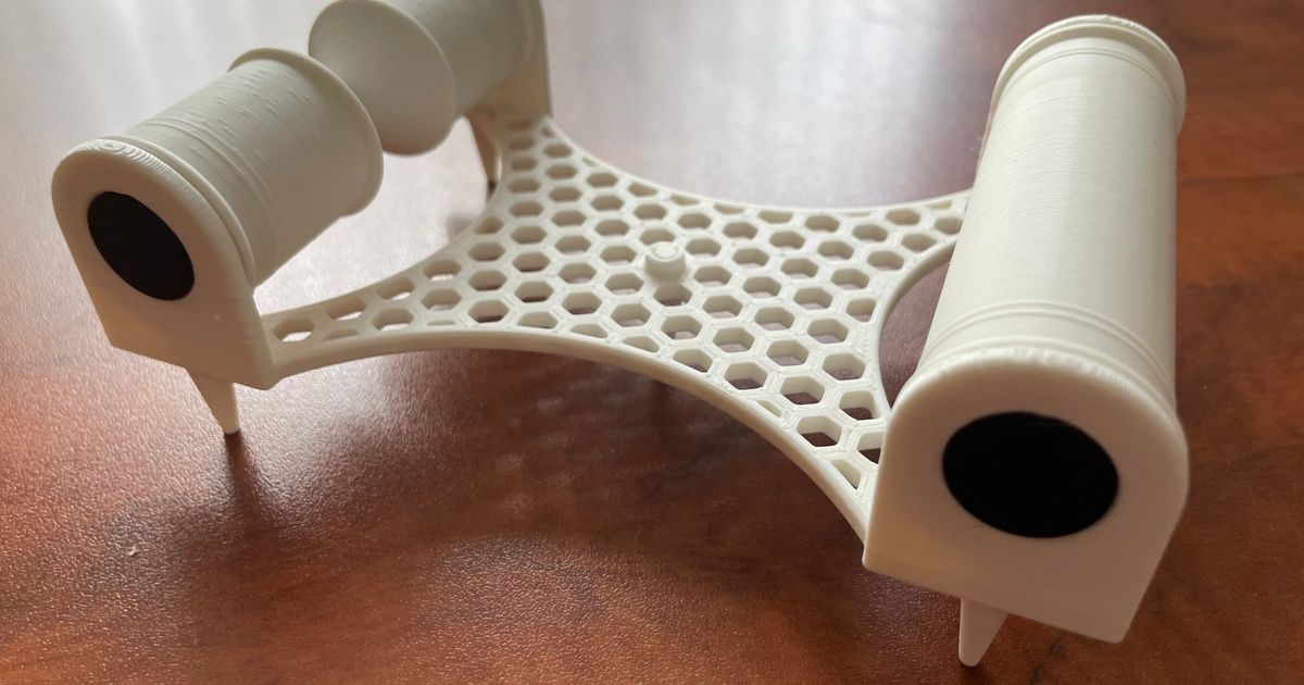 seringueira carretel suporte rolo dahouzkat 3D modelos impressoras acessórios caixa seca porta bobinas spoolroller 3D print model - Mito3D