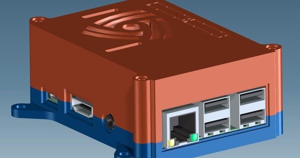 durum kılıf Ahududu pi yüksek 4noxx 3D modeller gadget'lar bilgisayarlar ahududu Raspberry Pi kutuları şeytani 3d print model - Mito3D