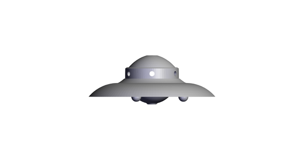 ufo ship - v4 mikeb3d 3D Models Toys & Games Vehicles toy alien spaceship 3dmodel 3d print model - Mito3D