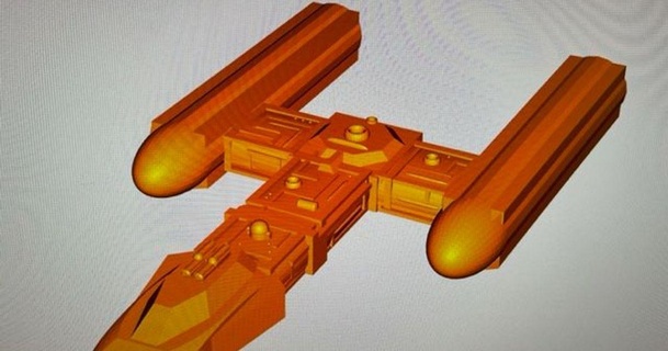 estrella guerras wing asher307 3D modelos Arte diseño esculturas 3d print model - Mito3D