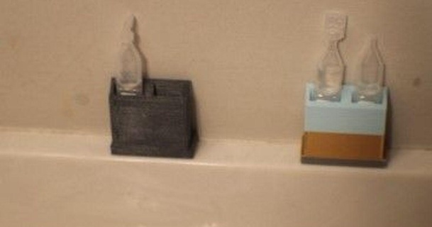 vial holder ray fox 3D Models Healthcare Home Medical Tools organizer colorchange bathroom quickprint 3d print model - Mito3D
