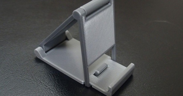 plegable smartphone estante soporte 1slot asimomagia 3D modelos artilugio portátil dispositivos teléfono inteligente 3d print model - Mito3D