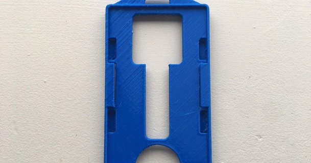 badge holder key cut twerkcat 3D Models Household Office card cardholder 3d print model - Mito3D