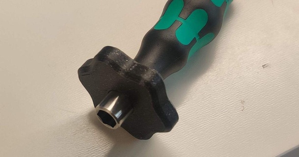 wera grip adapter power parametric design bender b r 3D Models Hobby & Makers Tools hexbitholder 3d print model - Mito3D
