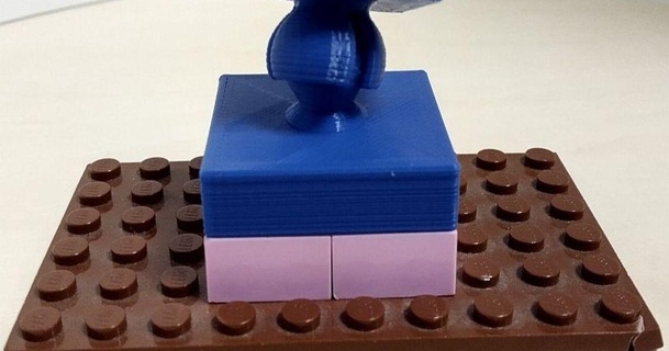 Duplo Lego Holz heiß Rad Spur Adapter Erbe 3D Modelle Spielzeuge Spiele Gebäude thingiverse 3d print model - Mito3D