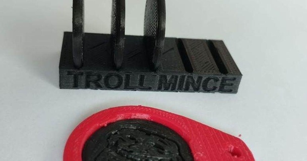 Troll compras carro moneda + magnético soporte llavero danzbó 3D modelos pasatiempo hacedores ideas imán memes monedas 3d print model - Mito3D