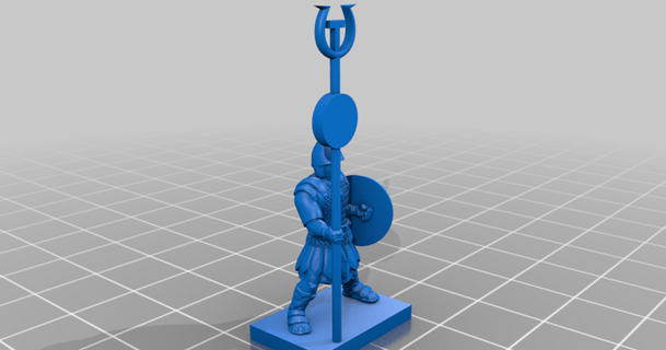 punique guerres carthaginois infanterie commander gars Lundi 3D modèles jouets Jeux épée table commandant anciens wargaming 3d print model - Mito3D