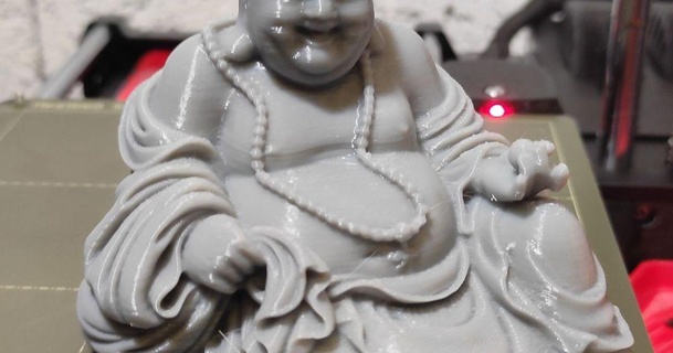 petit Buda en abs pierro3d85 3D modelos casa ar livre jardim budismo 3d print model - Mito3D
