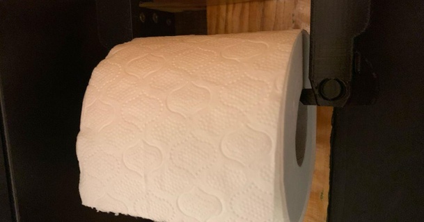 toilette papier titulaire soutien manipuler planches roulettes toilettes tions 3D modèles Ménage salle bains wc rouleau 3d print model - Mito3D