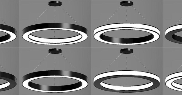 ajustable Saturno anillo lámpara mejorar 3D modelos casa vivo habitación candelabro ligero LED modular 3d print model - Mito3D