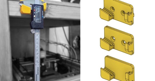 Kaliper Kulp destek 3 binmek seçenekler balık kılçığı atölye 3D modeller hobi yapımcılar araçlar 3d print model - Mito3D