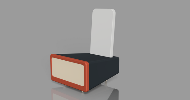 mid-century modern acoustic phone amplifier davemoneysign 3D Models Gadgets Audio phonestand pla iphone 3d print model - Mito3D