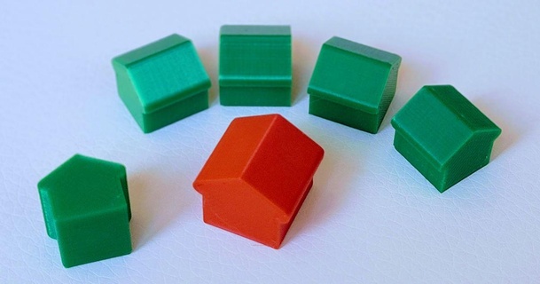monopolio originale case alberghi sensazione immersioni profonde 3D Modelli giocattoli Giochi tavola 3d print model - Mito3D