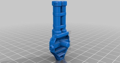 chatarra Tribláster 52mm mrflippant descargar gratis stl modelo imprimiblescom 3d modelos juguetes juegos acción cifras estatuas 3d print model - Mito3D