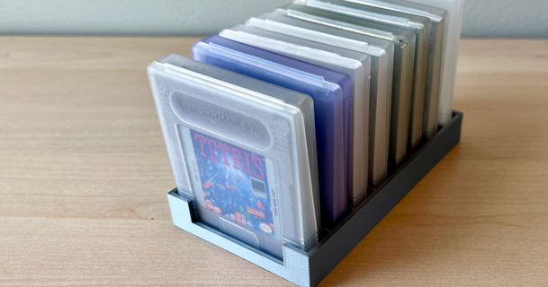 gameboy cartridge tray dave 3D Models Gadgets Video Games openscad 3d print model - Mito3D