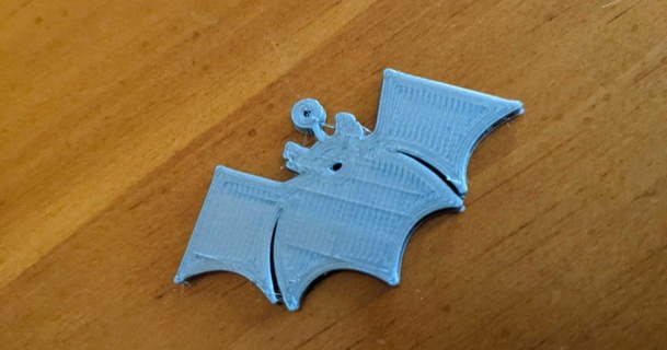 murciélago pendientes key chain Miguel 3D modelos Moda accesorios lindo rápido llavero 3d print model - Mito3D