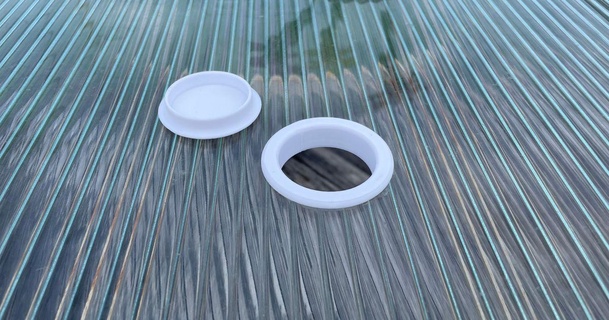 pátio tabela guarda chuva anel boné sammyp 3D modelos casa ar livre jardim tampo mesa 3d print model - Mito3D