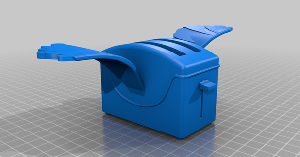 fliegend Toaster 5 3D Modelle Spielzeuge Spiele thingiverse 3d print model - Mito3D