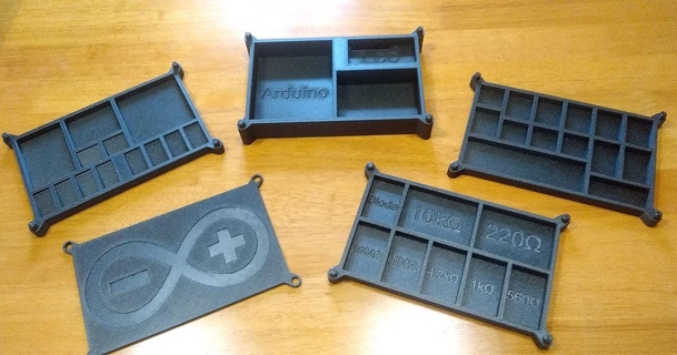 arduino iniciante kit organizadores li po 3D modelos passatempo fabricantes organizador 3d print model - Mito3D