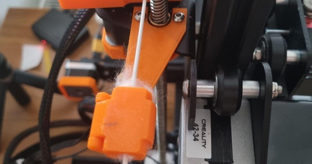 ender 3 filament guider poussière filtre davis543 3D modèles imprimantes mises niveau ender3 3d print model - Mito3D