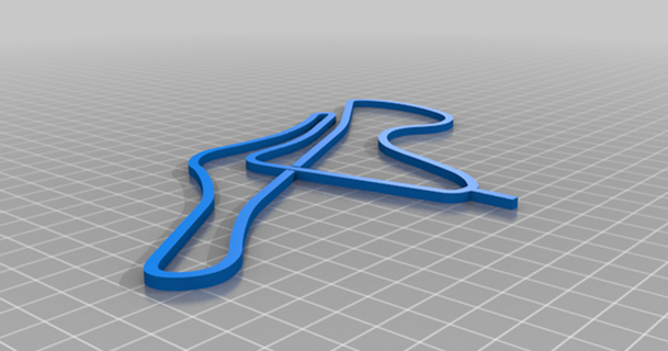 pista di fiorano Italia rodadura carreras circuito updesky 3D modelos pasatiempo hacedores automotor 3d print model - Mito3D