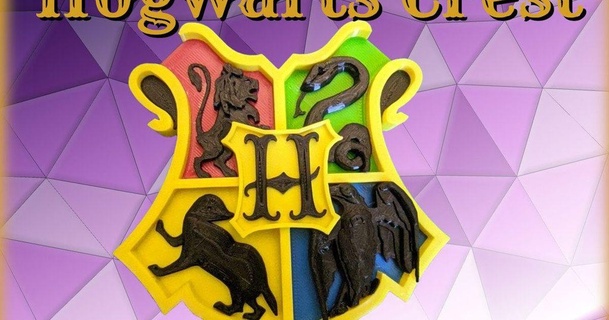 Hogwarts tepe bkbilly 3D modeller ev halkı ekipman kalkan Harrypotter Ravenclaw 3d print model - Mito3D