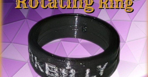 rotating ring bkbilly 3D Models Fashion Women thingiverse rotatingrings 3d print model - Mito3D