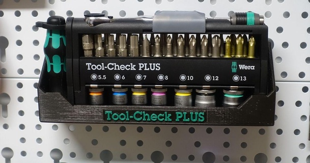 wera tool-check plus without belt clip wall holder ksuszka 3D Models Hobby & Makers Tools openscad 3d print model - Mito3D