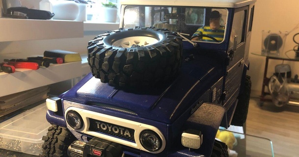 bamboo spare tire carrier jan sl va slav k 3D Models Toys & Games Vehicles holder 3d print model - Mito3D