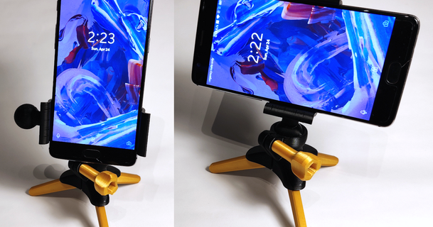 phone tripé v2 subsite 3D modelos aparelhos foto vídeo estande telefone 3d print model - Mito3D