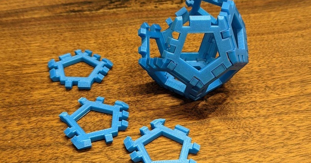 12 piece 3d enigma ericman314 3D modelos brinquedos jogos quebra cabeças Brain teasers 3d print model - Mito3D