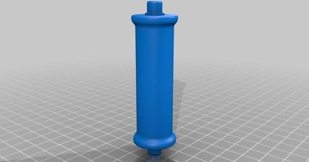 shortened filament holder spool dzxxx2331s 3D Models Printers - Upgrades filamentholder filamentspoolholder roller 3d print model - Mito3D