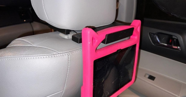 tablet holder rear car passenger pbankey 3D Models Hobby & Makers Other Ideas child hook 3d print model - Mito3D