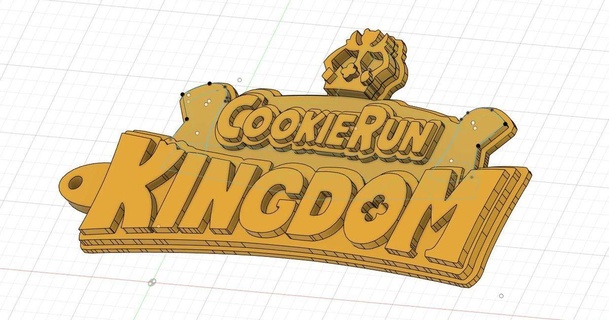 biscoito corre reino logotipo limite 3D modelos brinquedos jogos roblox 3d print model - Mito3D