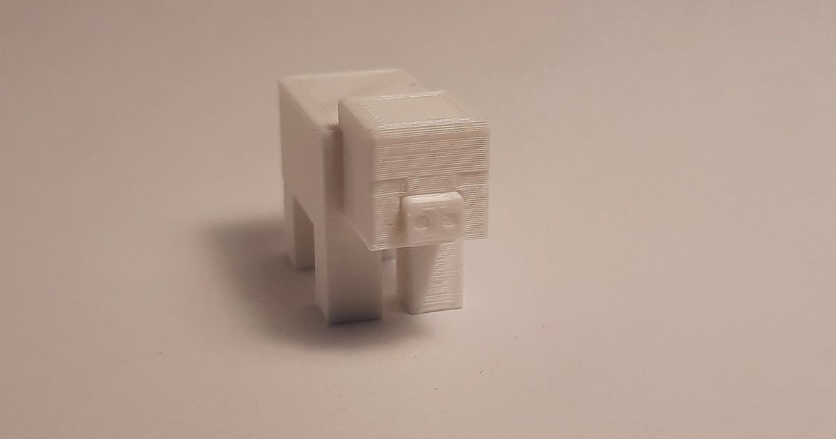 Minecraft Schwein 2 Stück billig 3D Modelle Kunst Design Skulpturen 3D print model - Mito3D