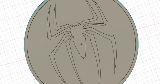 Örümcek Adam logo anahtarlık byanji 3D modeller Sanat tasarım 2D tabaklar logolar 3d print model - Mito3D