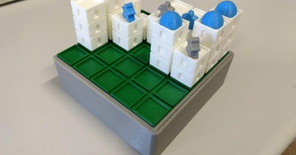 santorini portátil jogos mcgybeer 3D modelos brinquedos jogo tabuleiro 3d print model - Mito3D