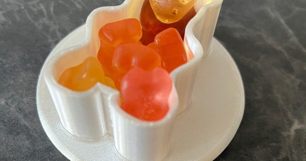 gummy bear dish chris0049 3D modeller ev halkı mutfak tabak Gummybear tarzım stil 3d print model - Mito3D