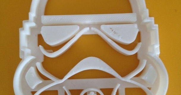 stormtrooper cookie icing cutter crt404 3D Models Household Kitchen cookiecutter space starwars thingiverse 3d print model - Mito3D