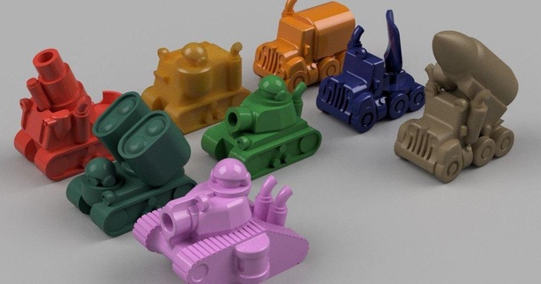 askeri heykelcik yazı tahtası oyunlar poulpi 3D modeller oyuncaklar 3d print model - Mito3D