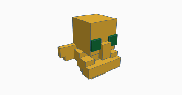 Minecraft totem imortal dragonjeyoblama 3D modelos brinquedos jogos açao figuras estátuas videogame 3d print model - Mito3D