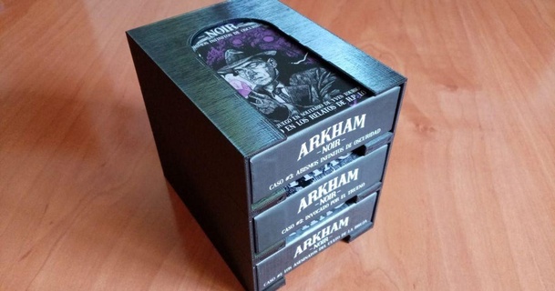 Arkham noir Veranstalter Javier 3D Modelle Spielzeuge Spiele Tafel Brettspiel Brettspielorganisator 3d print model - Mito3D