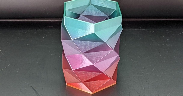 hexadécimal récipient 3dallison 3D modèles art conception dessins hexagonal porte crayons plume 3d print model - Mito3D