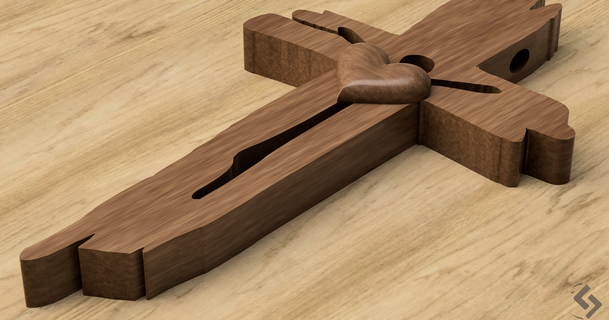 cruz 20 3dcua 3D modelos arte Projeto designs católico 3d print model - Mito3D