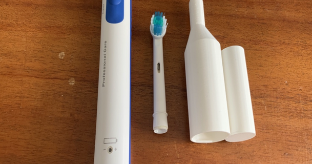 oral b electric tootbrush travel cap sergio morales 3D Models Healthcare Home Medical Tools oralb 3d print model - Mito3D