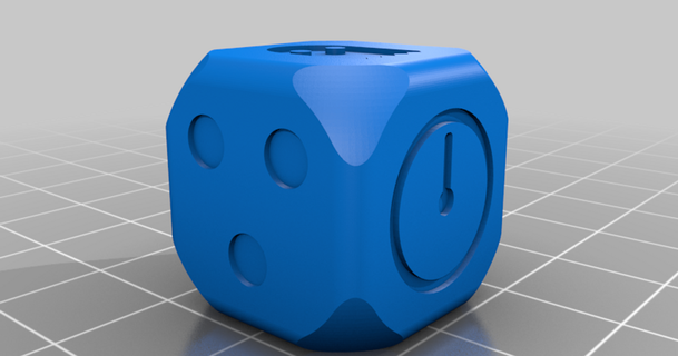encaixes hubi morrer joemoder 3D modelos brinquedos jogos borda dado personalizado openscad thingiverse 3d print model - Mito3D
