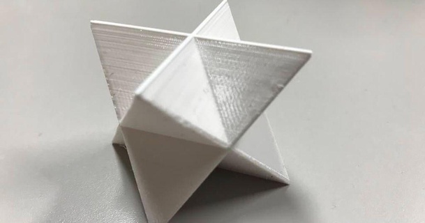 stellated octahedron fcc lattece sknown  3D Models  Learning  Math fcc math octahedron stellatedoctahedron facecenterdcubic  3d print model - Mito3D