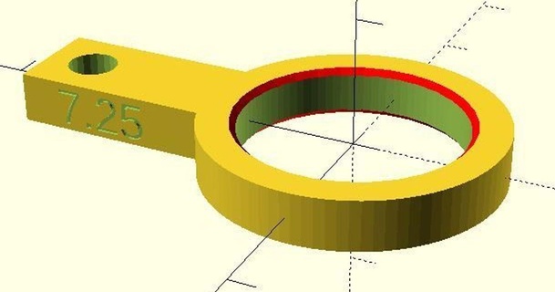 Finger guage Ringe Dan royer 3D Modelle Mode Frauen Customizer Dekoration Durchmesser 3d print model - Mito3D